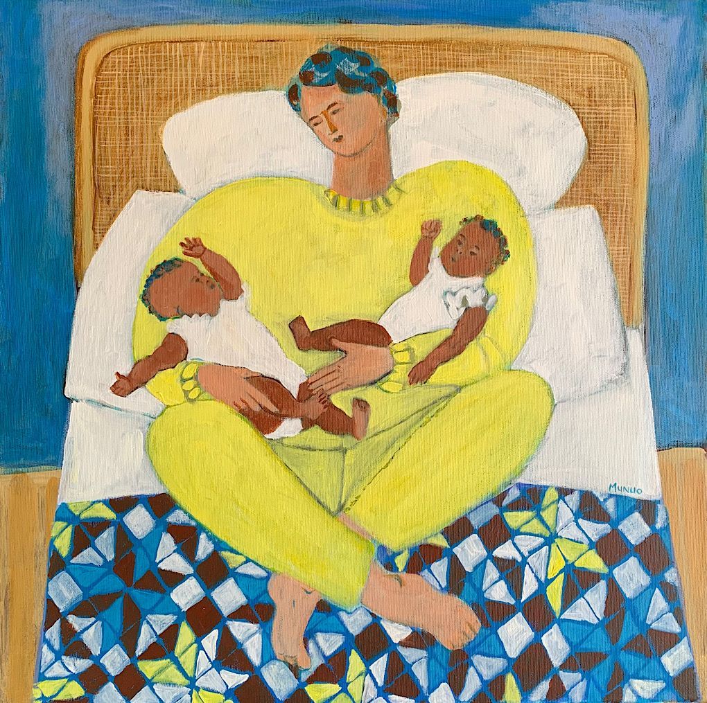 An original painting "Babes in Arms"