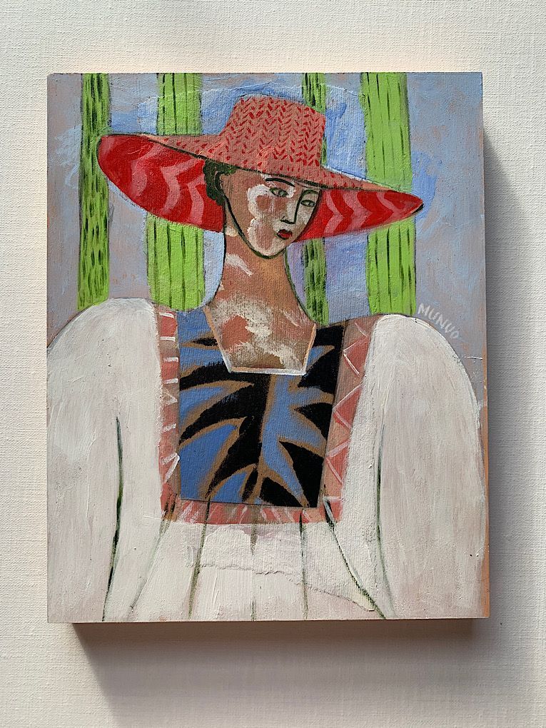 An original mixed media painting - Simple Pleasures