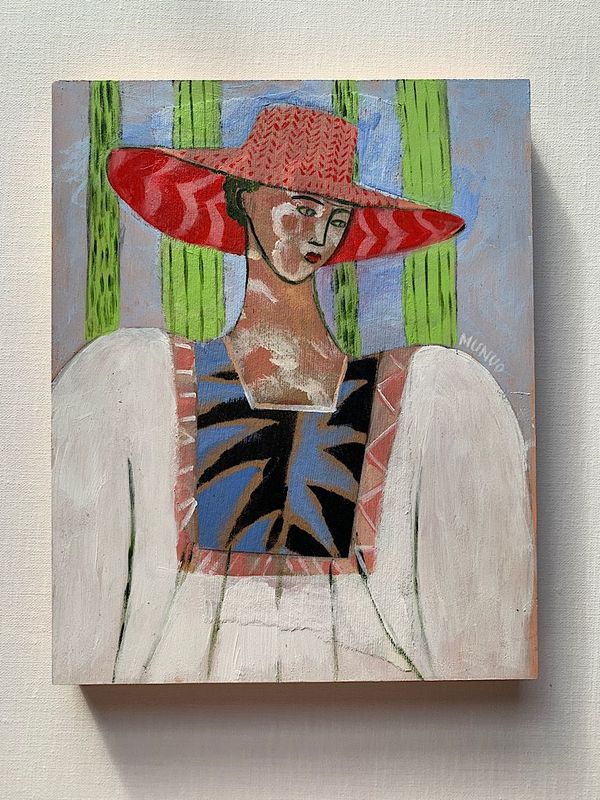 An original mixed media painting - Simple Pleasures