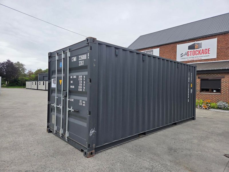 20' 1er voyage gris RAL 7016