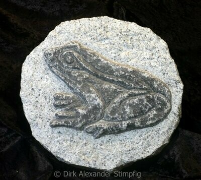 Relief Frosch Granit