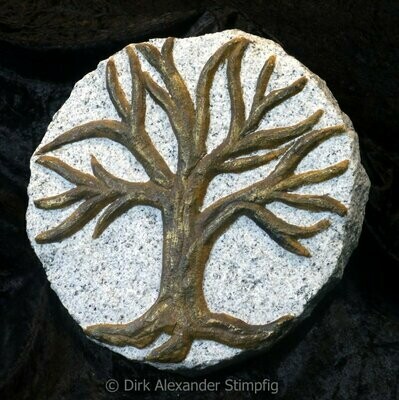 Relief Baum des Lebens Granit