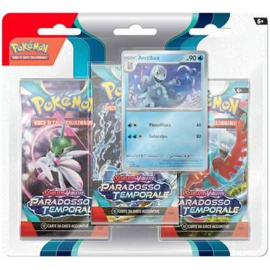 Pokémon Paradosso Temporale 3 Buste + Card Arctibax