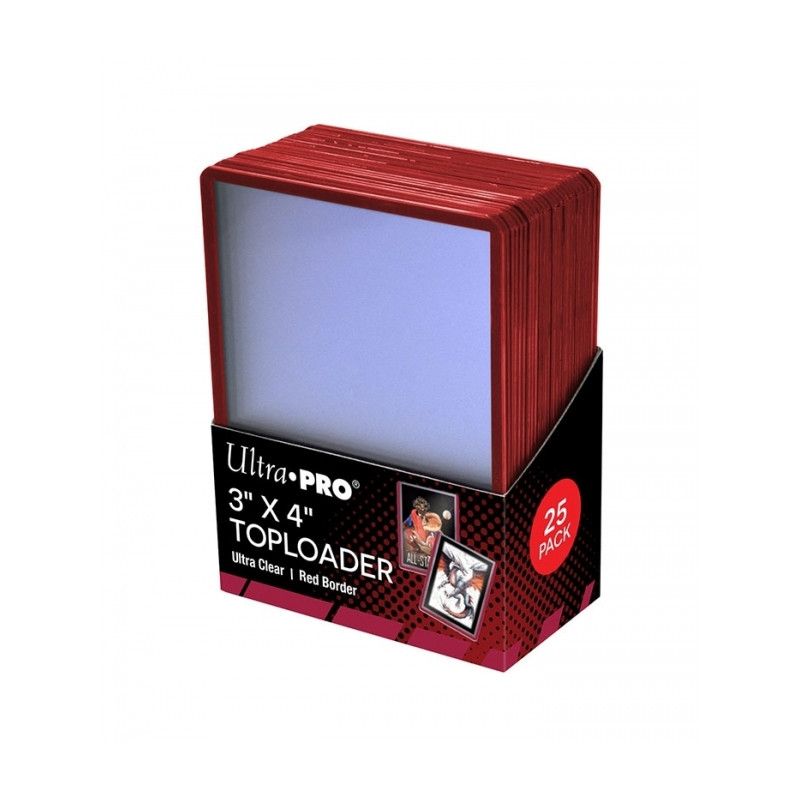 Toploader Red Border Ultra Pro x25