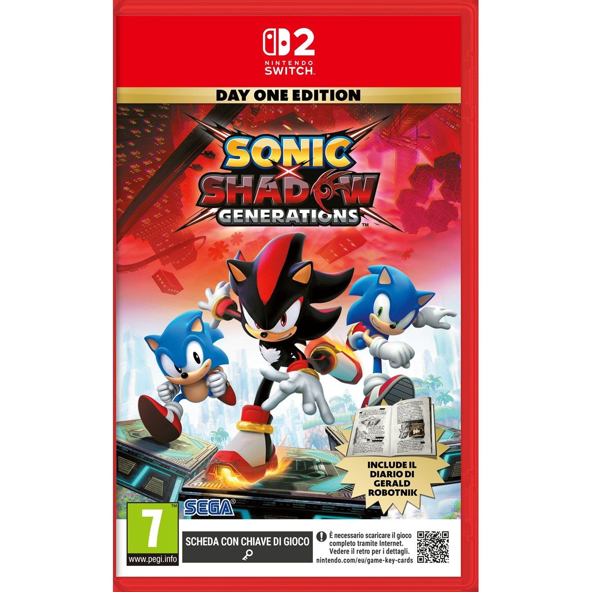 Sonic x Shadow Generations (Scheda con Chiave di Gioco)