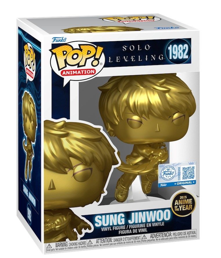 FUNKO POP Animation: Solo Leveling - 1982 Sung Jinwoo (Exclusive) 9 cm
