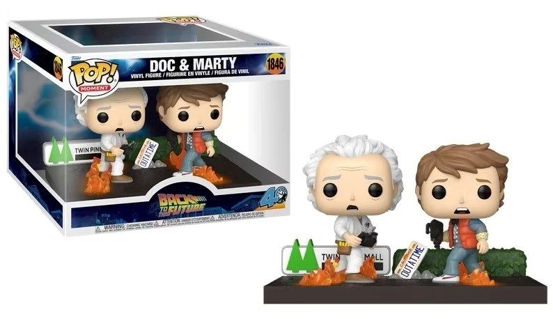 FUNKO POP Moment: Back To The Future S5- Doc &amp; Marty