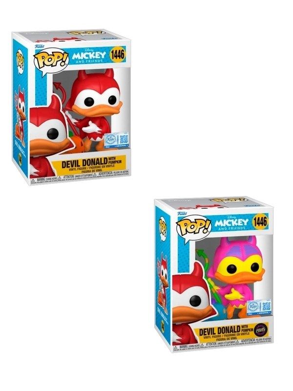 FUNKO POP Disney: Mickey And Friends - 1446 Devil Donald With Chase (Exclusive) 9 cm