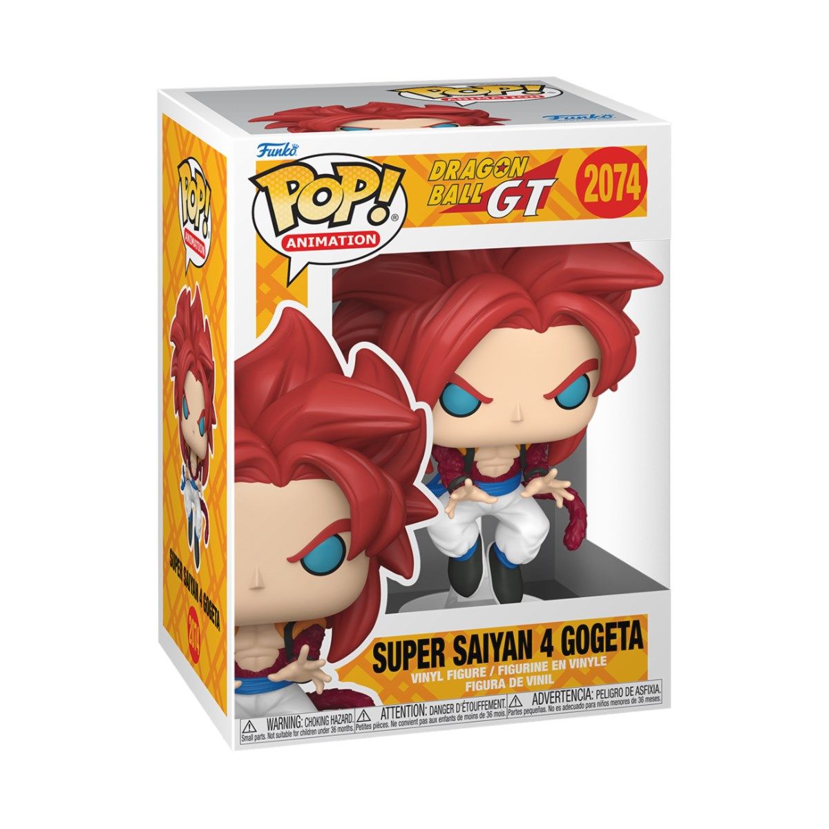 FUNKO POP Animation: Dragon BallGT- SS4 Gogeta w/Chase (Glow) 9 cm