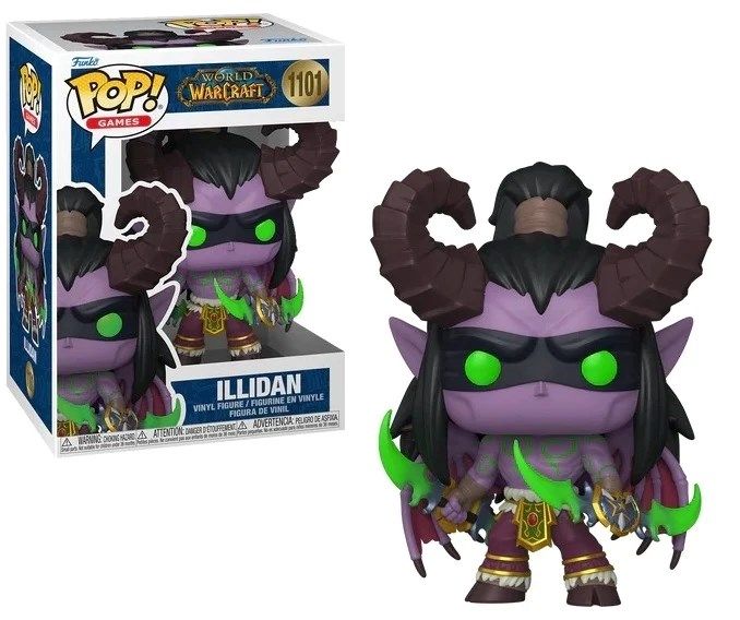 FUNKOP POP Games: World of Warcraft- Illidan w/Chase 9 cm