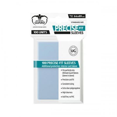 Ultimate Guard Precise-Fit Sleeves Standard Size 100pz Ultimate Guard Precise-Fit Sleeves Standard Size 100pz