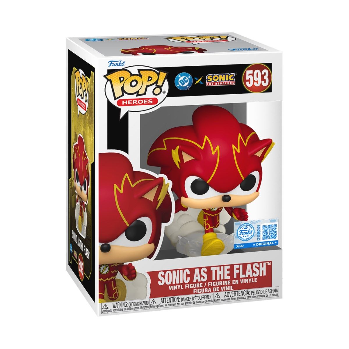 FUNKO POP Heroes: Justice League of America &amp; Sonic- Sonic/Flash 9 cm