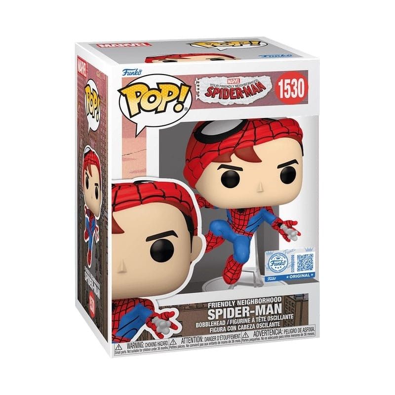 FUNKO POP Marvel: Friendly Neighborhood Spider-Man - 1530 Spider-Man Unmasked (Exclusive) 9 cm