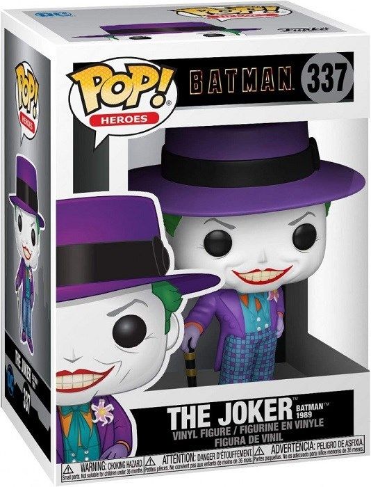 FUNKO POP BATMAN 1989 - 337 JOKER W/ HAT 9 CM