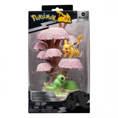 AF Pokemon Spring Forest Set: Caterpie &amp; Pikachu 5cm
