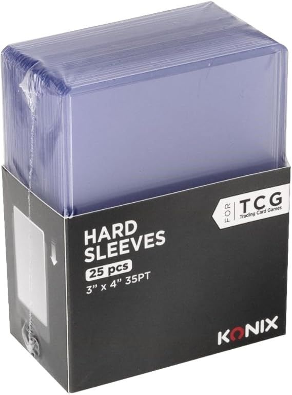 KONIX - Tiploader 3&#39; X 5&#39; 35PT - 25 BUSTINE - COMPATIBILI CON LORCANA, MAGIC THE GATHERING, POKÉMON - PLASTICA - TRASPARENTE