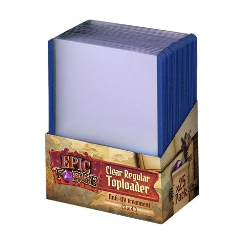 EPIC FORGE Anti-UV Toploader (3*4 inches) - Clear Regular (25 pcs)