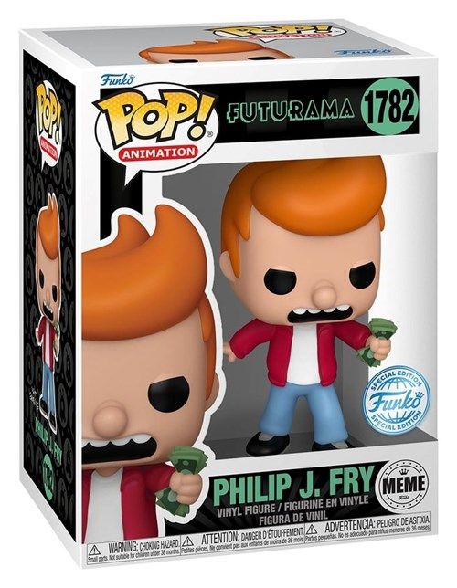 FUNKO POP Animation: Futurama - 1782 Philip J. Fry (Exclusive) 9cm