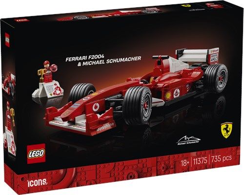 LEGO 11375 Icons - Ferrari F2004 e Michael Schumacher