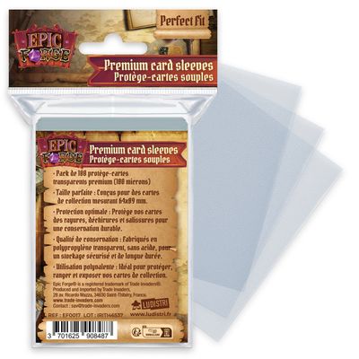 EPIC FORGE Card sleeves - Perfect Fit (64*89 mm) x100 (50 microns)
