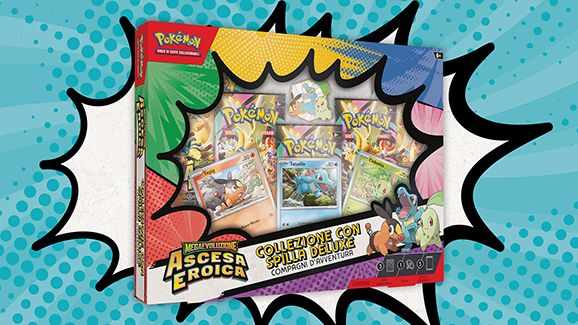 POKEMON - M2.5 Megaevoluzione Ascesa Eroica - Collezione con spilla Deluxe Compagni d'Avventura - ITA