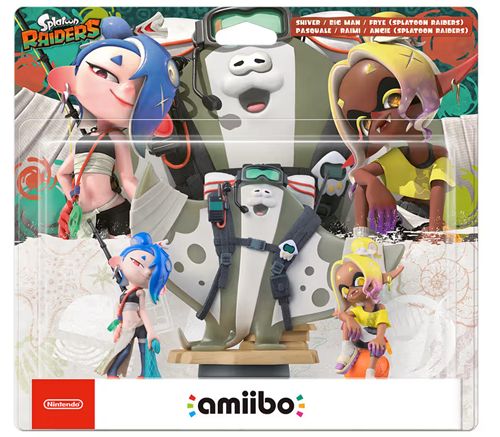 AMIIBO Set da tre amiibo di Splatoon Raiders: Pinnuccia, Mantaleo e Morena - PACK 3IN1