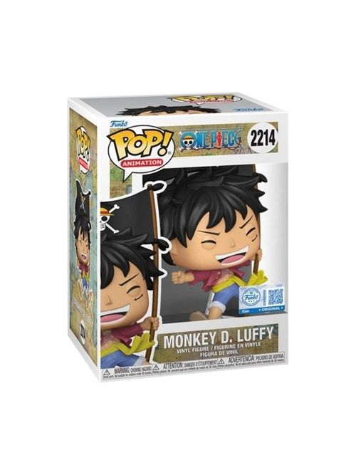 FUNKO POP Animation: One Piece - 2214 Monkey D.Luffy With Flag (Exclusive) 9cm