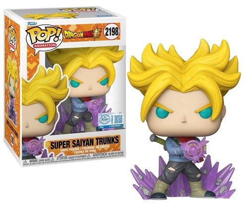 FUNKO POP Animation: Dragon Ball Super - 2198 SS Trunks (Exclusive) (Glows In The Dark) 9cm