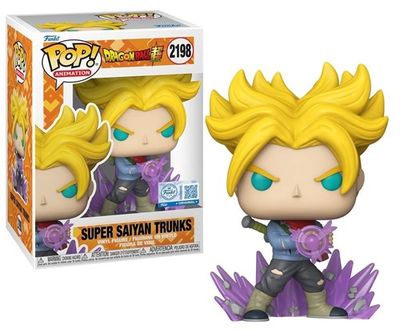 FUNKO POP Animation: Dragon Ball Super - 2198 SS Trunks (Exclusive) (Glows In The Dark) 9cm