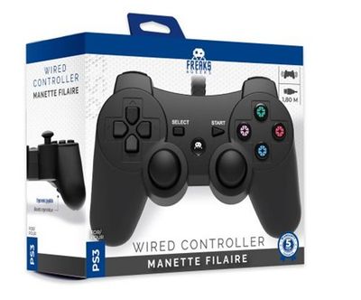 Wired Controller for PS3 and PC 1.8M cable - Black