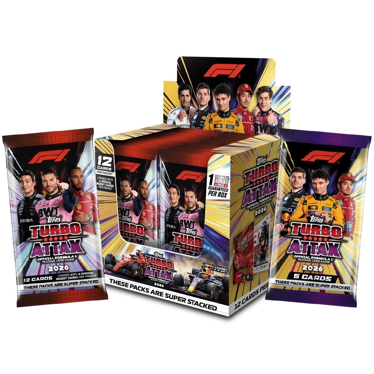 TOPPS - TURBO ATTAX - F1 2026 - DISPLAY BOX 24 BUSTE