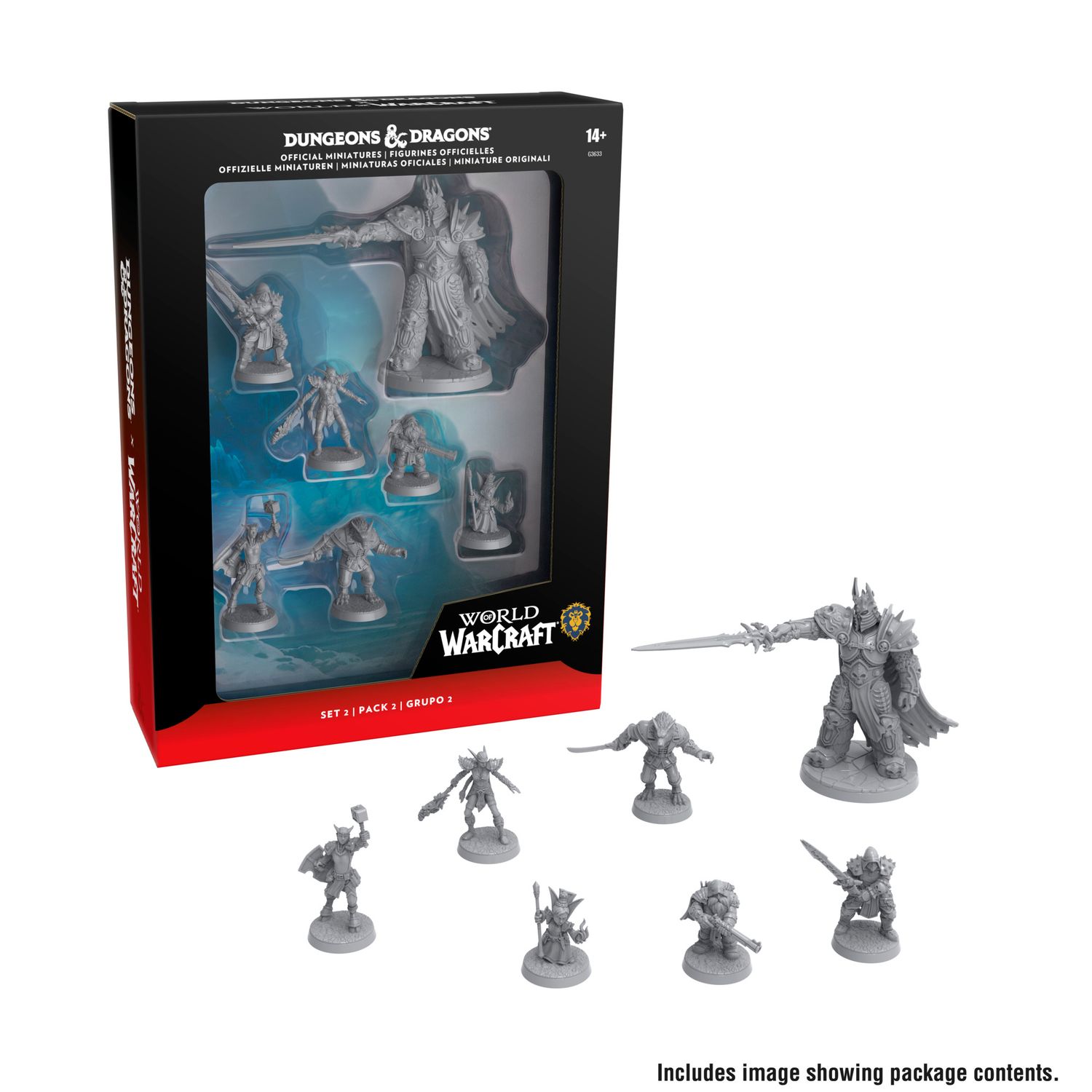 D&amp;D MINIS WORLD OF WARCRAFT - THE ALLIANCE &amp; THE LICH KING - UNPAINTED MINIATURES