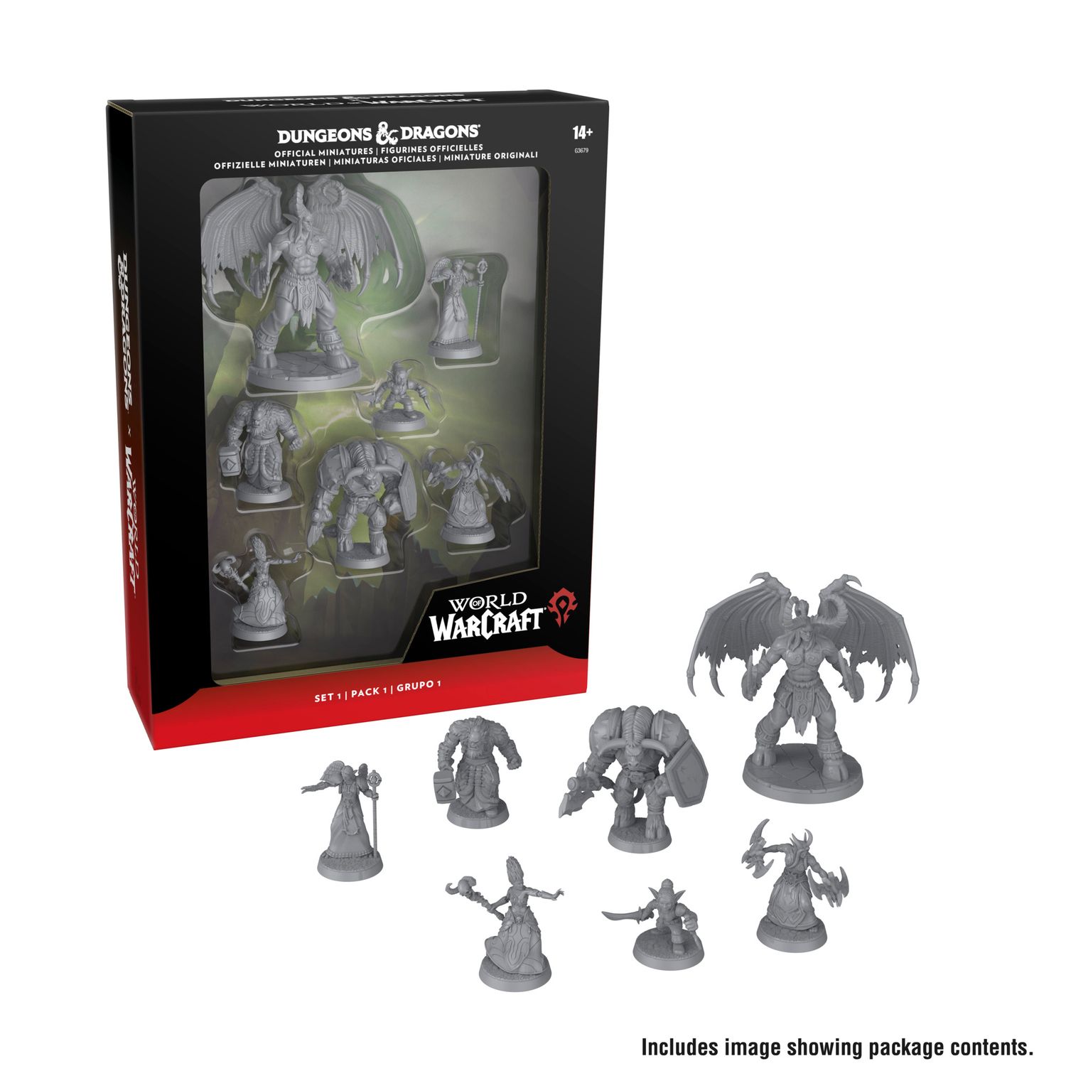 D&amp;D MINIS WORLD OF WARCRAFT - THE HORDE &amp; ILLIDAN STORMRAGE - UNPAINTED MINIATURES