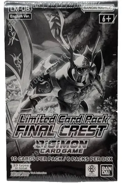 BANDAI DIGIMON CARD GAME - Limited Card Pack FINAL CREST LM-08 (6 buste) - ENG