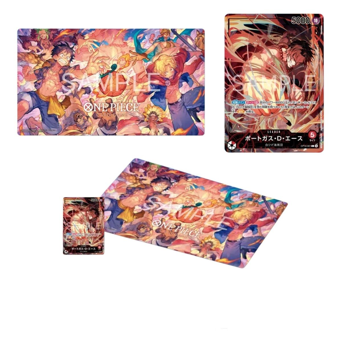 ONE PIECE CARD GAME: Mera Mera No Mi Edition - Official Playmat With Promo JAP - (Prodotto da collezione)
