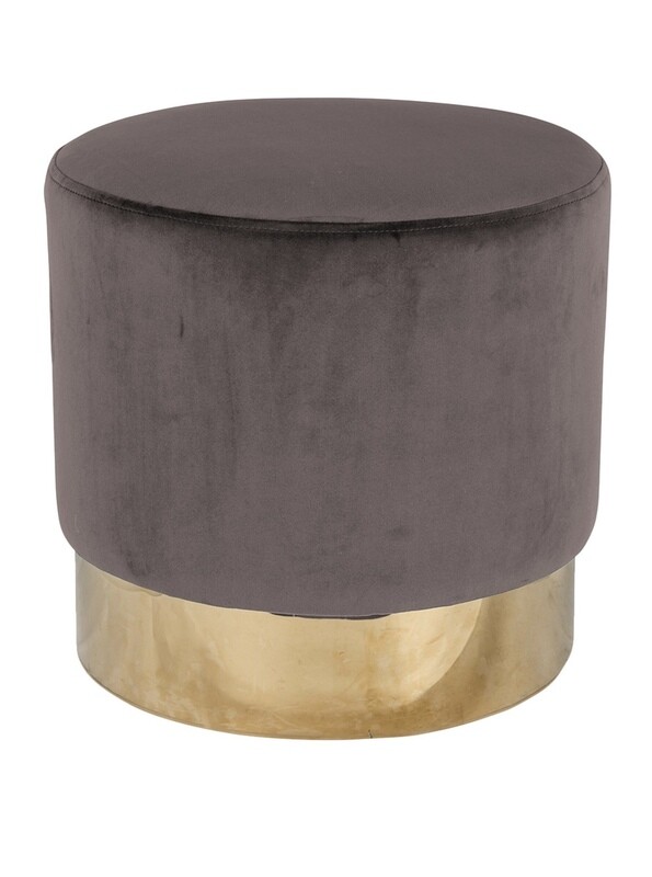 Pouf en velours