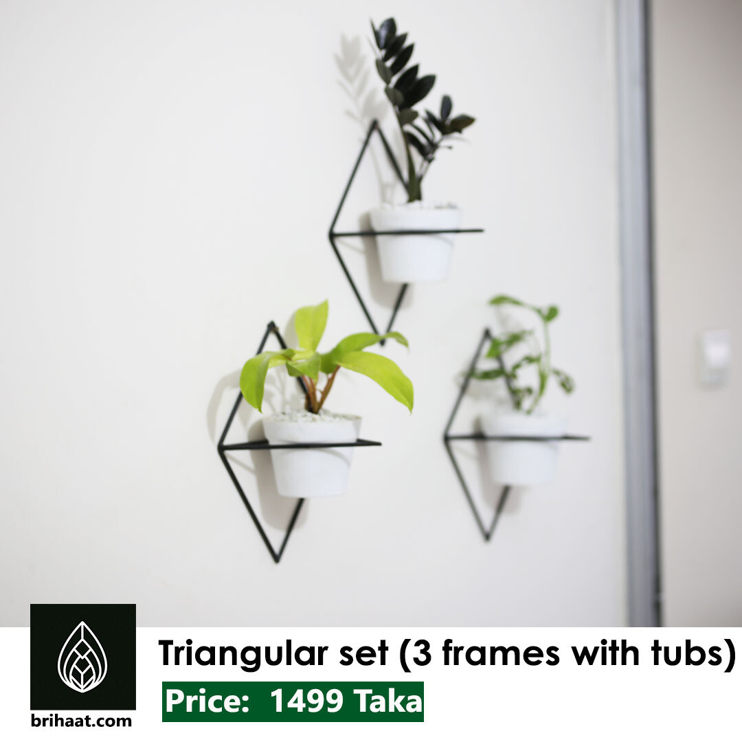 Triangular Metal Frame Set (3 pcs with tub)