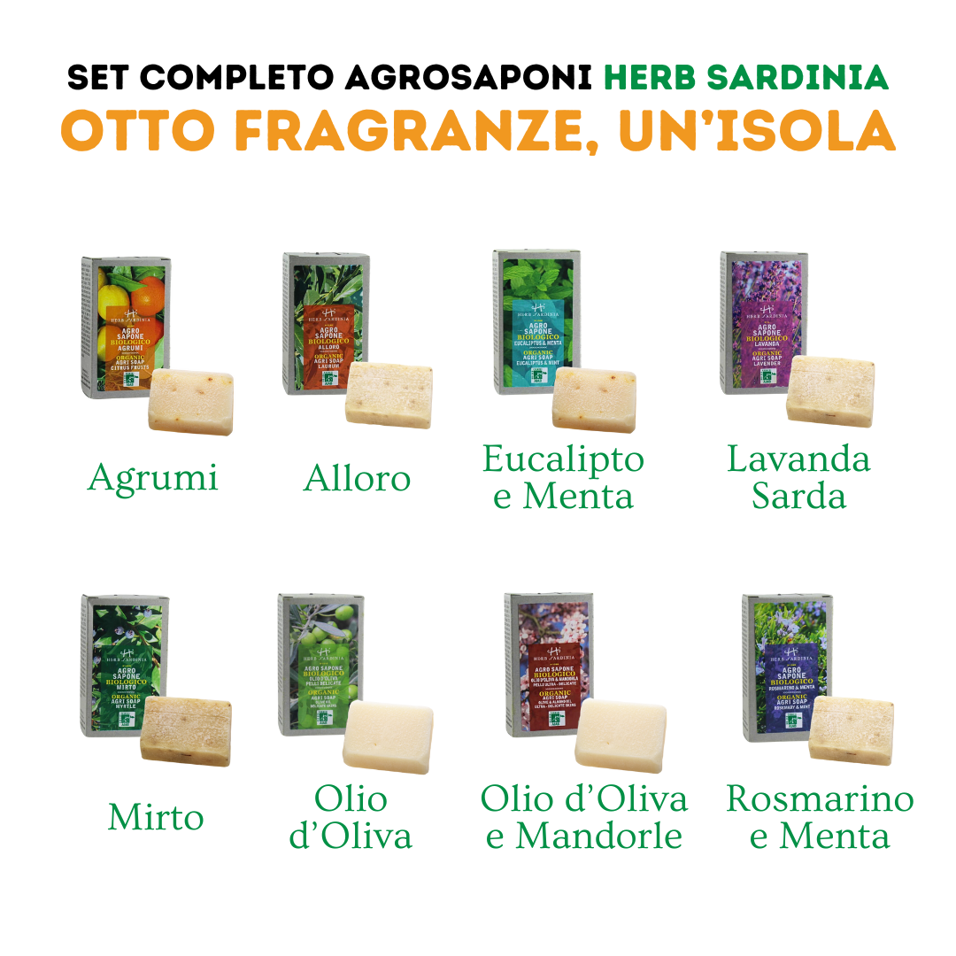 Herb Sardinia Complete Agrosaponi Set - Eight Scents, One Island
