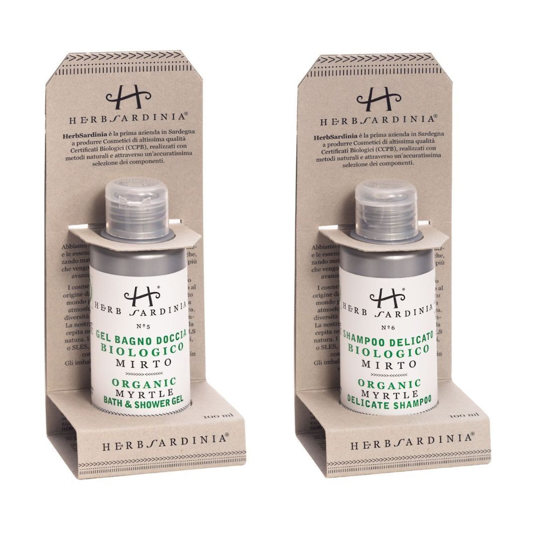 Travel Pack Shampoo e Gel Bagno Doccia al Mirto 100 ml