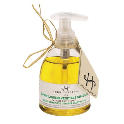 Bio Vegetable Liquid Soap Myrtle and Juniper 250 ml: Freshness and Purity from Sardinia