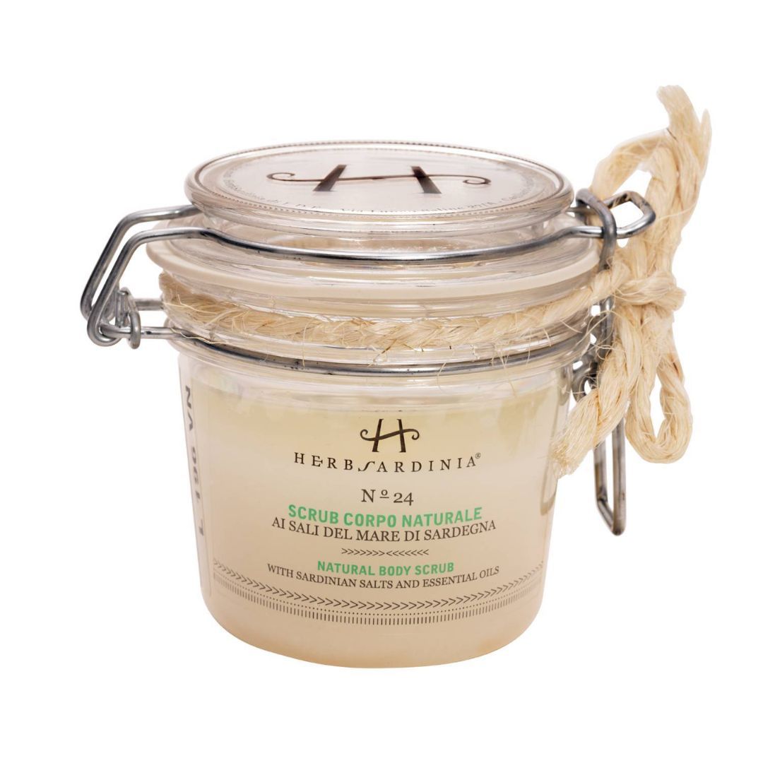 Natural Body Scrub with Sardinian Sea Salt: Natural Exfoliation and Wellness from the Mediterranean Maquis