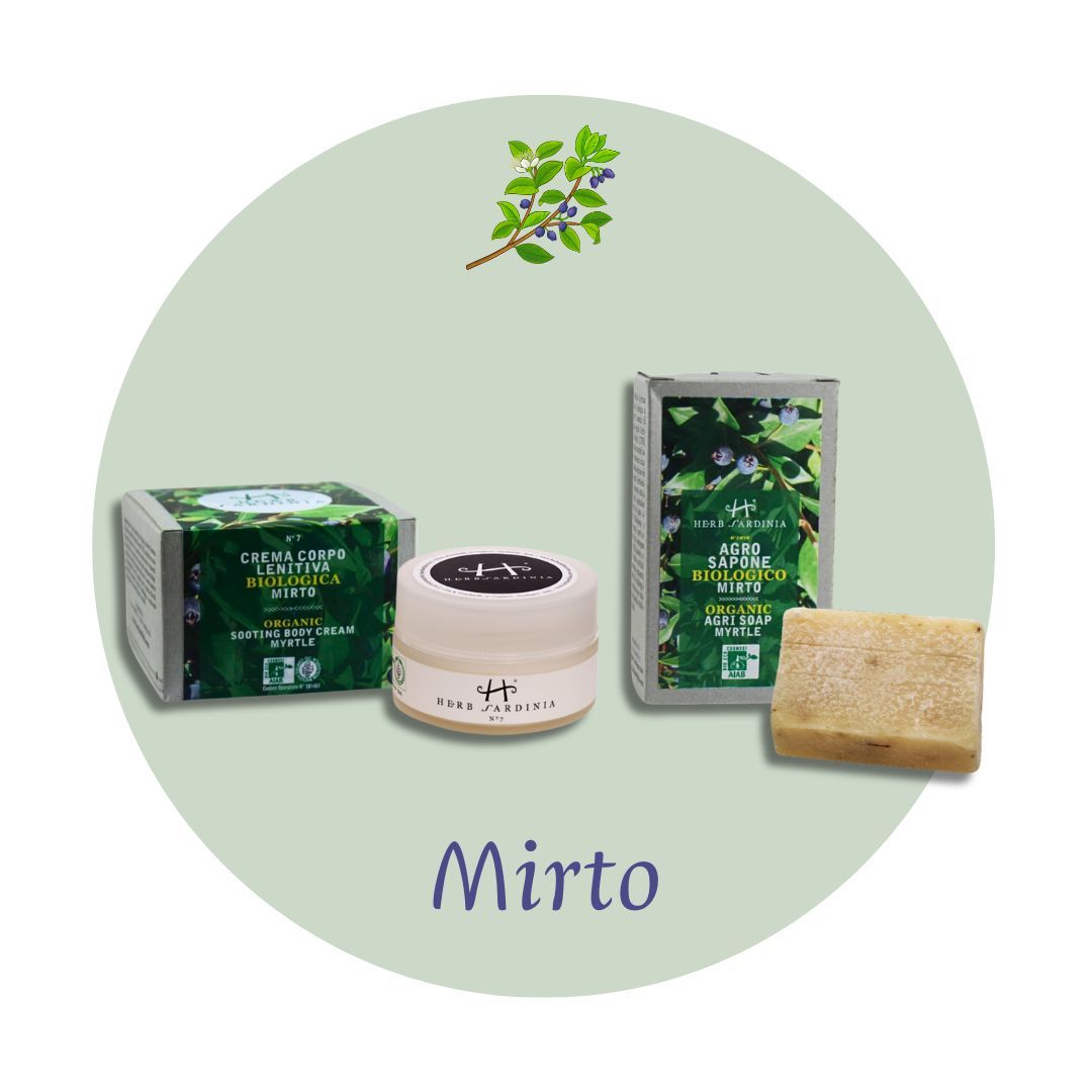 Organic Soothing Myrtle Body Cream 100 ml + Soothing Myrtle Bar Soap 100 g
