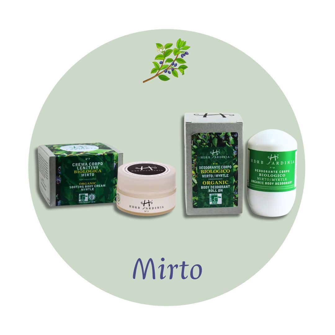Organic Soothing Myrtle Body Cream 100 ml + Organic Myrtle Roll-On Deodorant 50 ml
