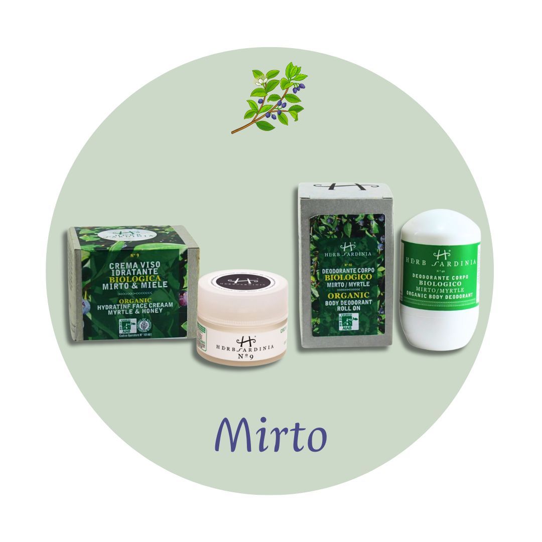 Organic Myrtle &amp; Honey Moisturizing Face Cream 50 ml + Organic Myrtle Roll-On Deodorant 50 ml