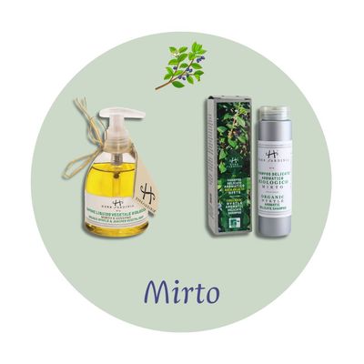 Organic Myrtle &amp; Juniper Liquid Soap 250 ml + Organic Gentle Myrtle Shampoo 200 ml