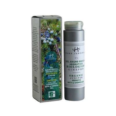 Organic Juniper Shower Gel 200 ml - Purification and Relaxation from Sardinia
