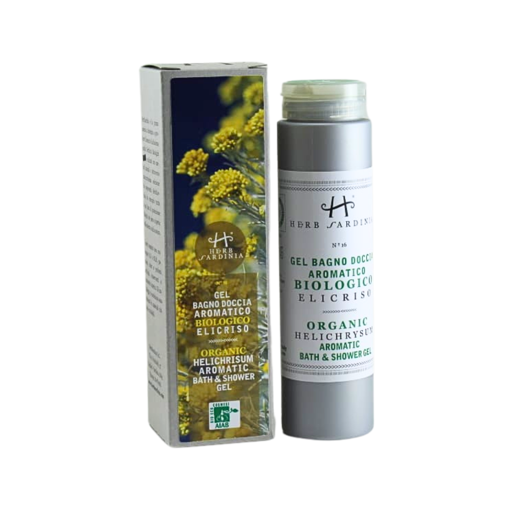 Organic Aromatic Shower Gel with Helichrysum 200 ml – Refreshing and Natural