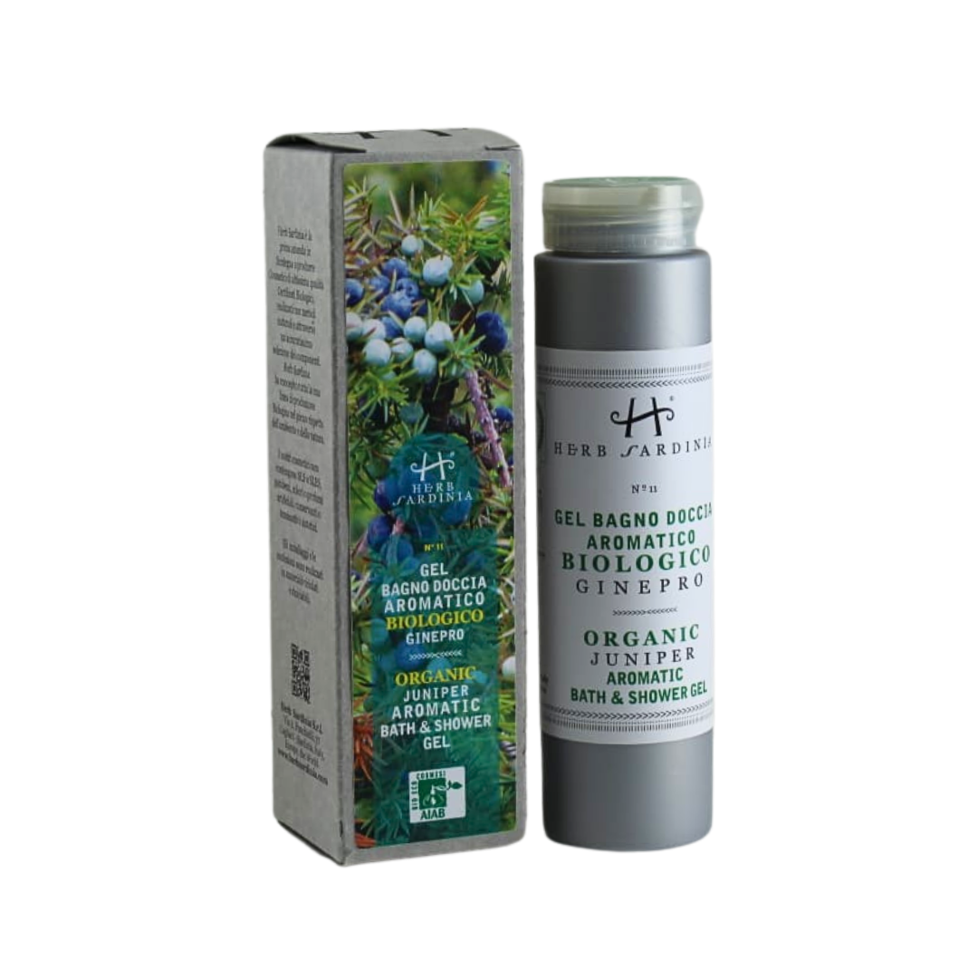 Organic Juniper Shower Gel 200 ml - Purification and Relaxation from Sardinia