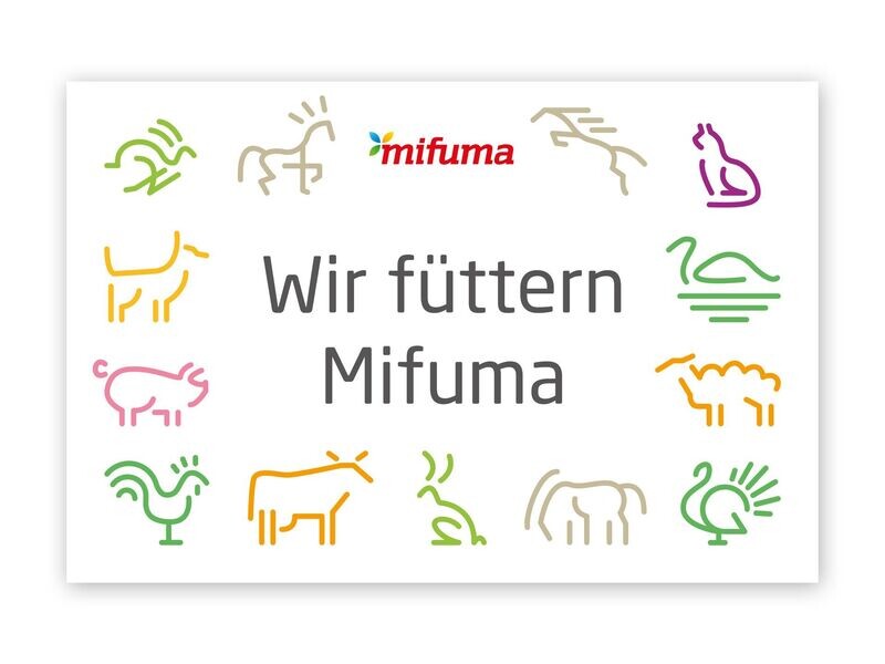 Schild "Wir füttern Mifuma"