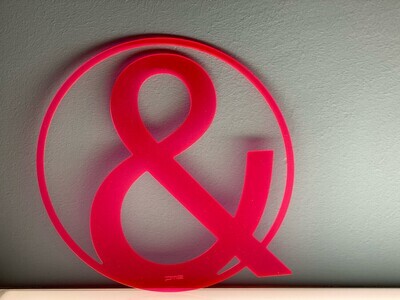 & - 20cm - Plexiglas® pink